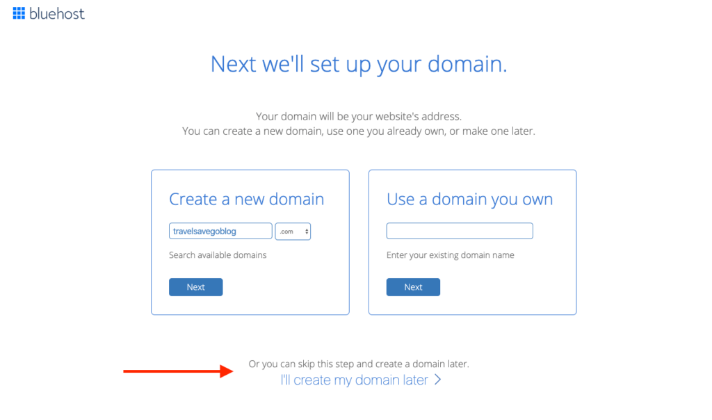 Create an Account and Getting Your Domain Name with Bluehost to Host Your Blog