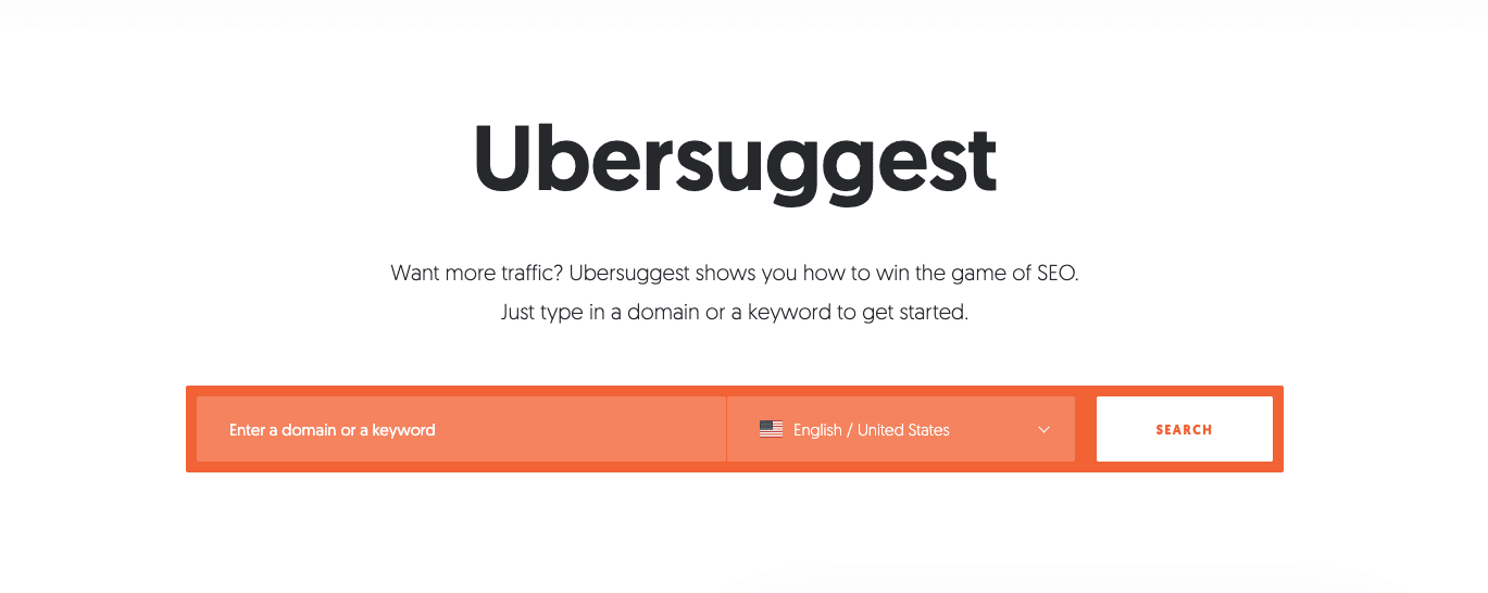 using ubersuggest to find keyword ideas for new blog posts